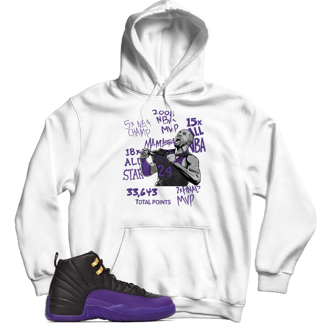 Jordan 12 Field Purple hoodie