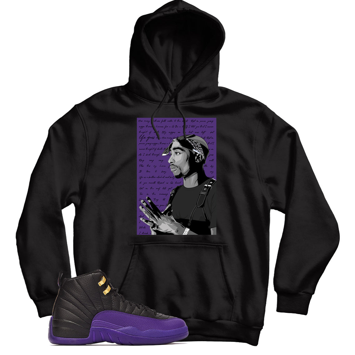 Hoodie Match Jordan 12 Field Purple
