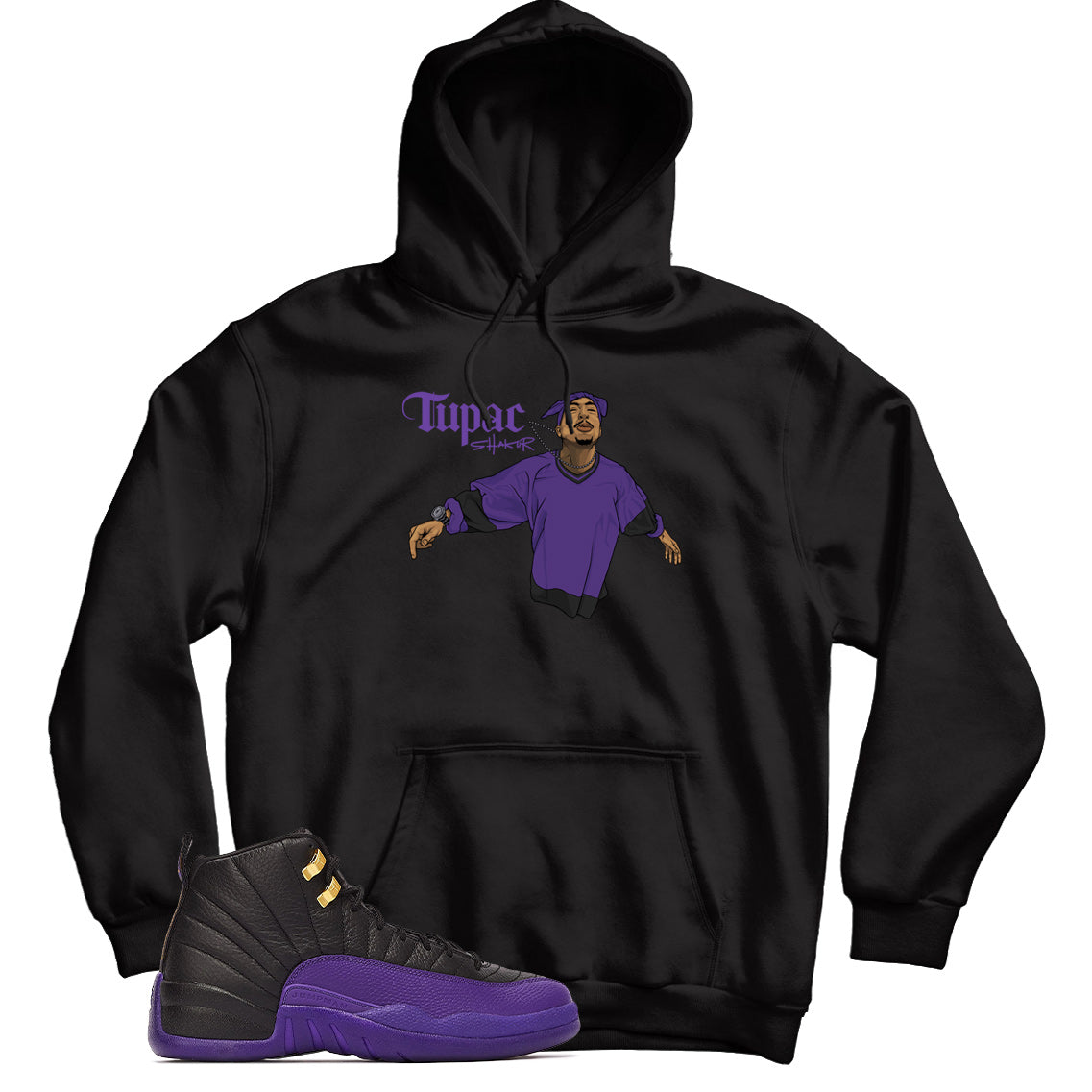 Jordan 12 Field Purple hoodie