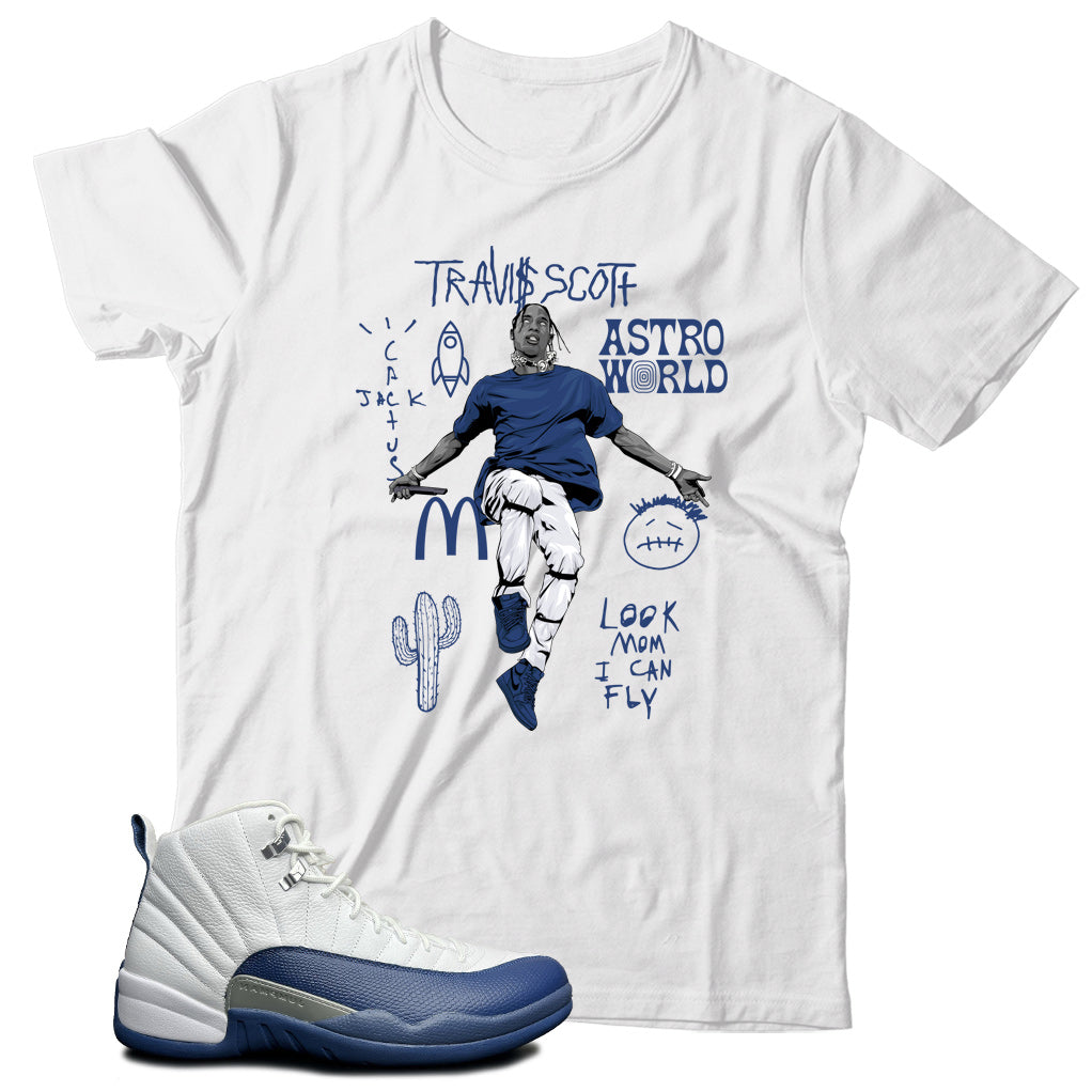 Shirt Match Jordan 12 French Blue