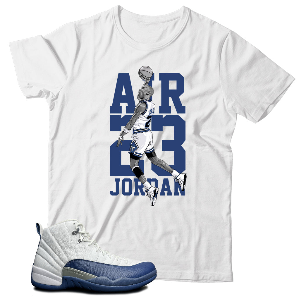 Jordan 12 French Blue shirt