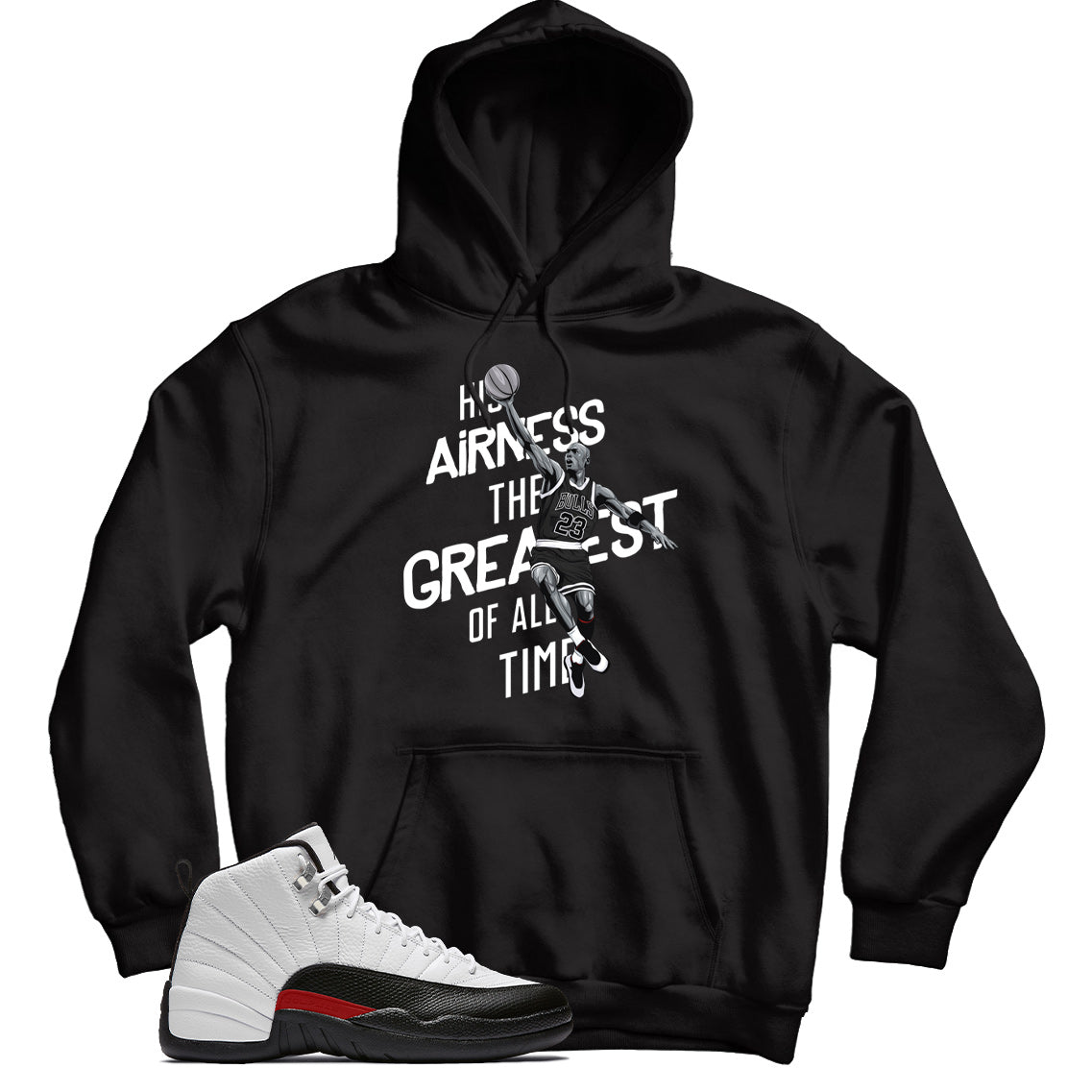 Jordan 12 Red Taxi hoodie