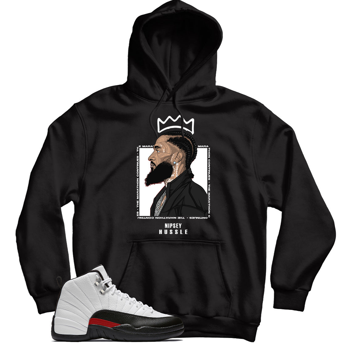 Jordan 12 Red Taxi hoodie