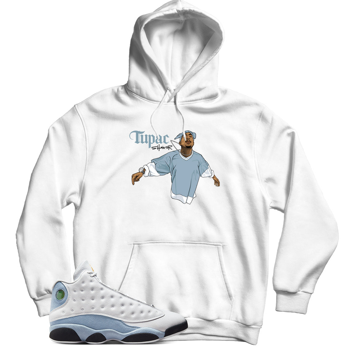 Jordan 13 Blue Grey hoodie
