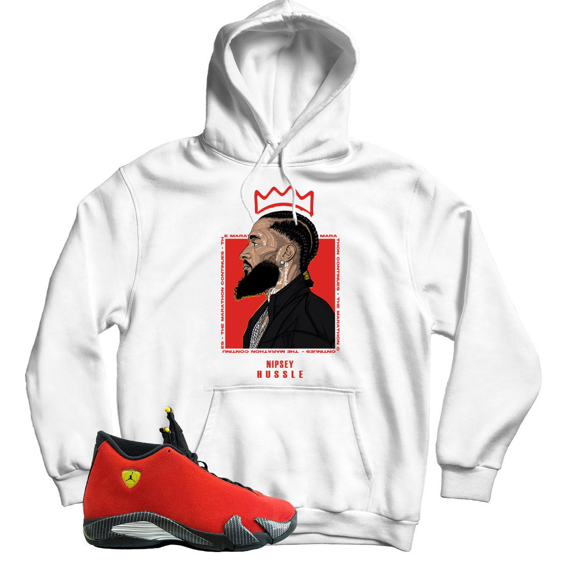 Jordan 14 Ferrari hoodie