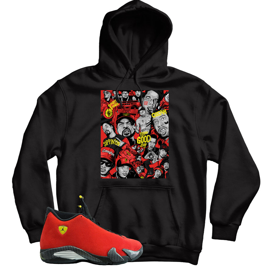 Jordan 14 Ferrari hoodie
