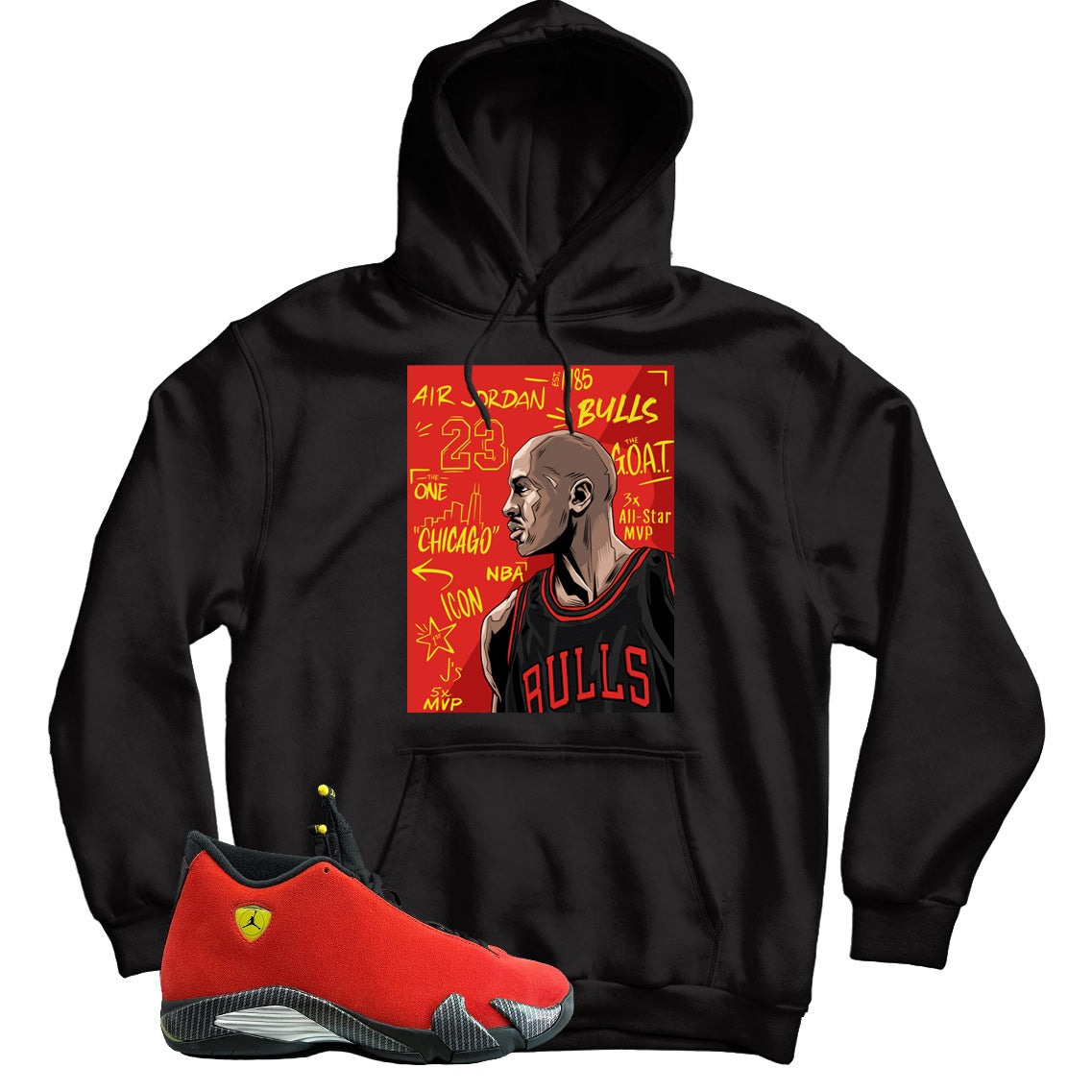 Jordan 14 Ferrari hoodie