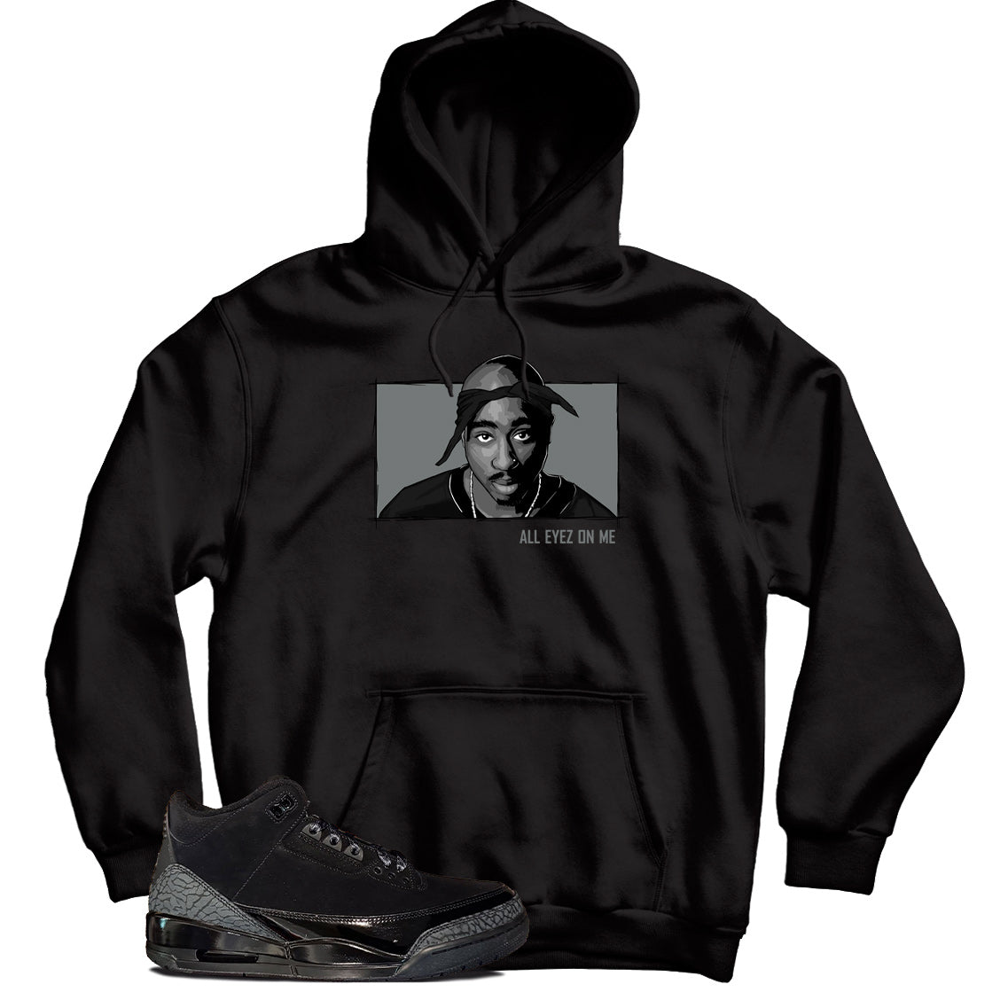 Jordan 3 Black Cat hoodie