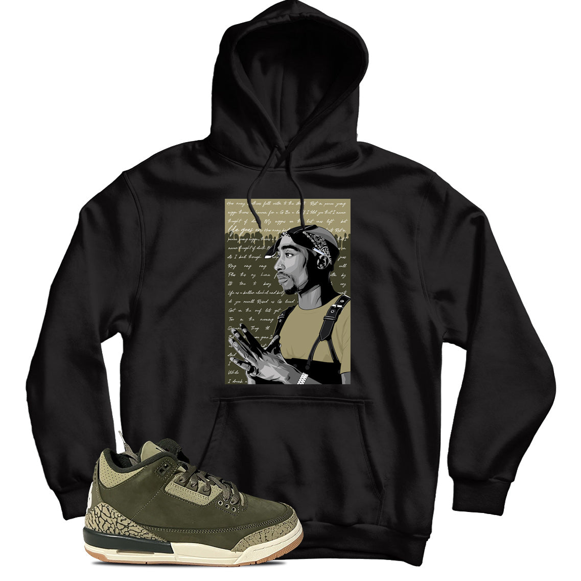 2P(2) Hoodie Match Jordan 3 Family Affair