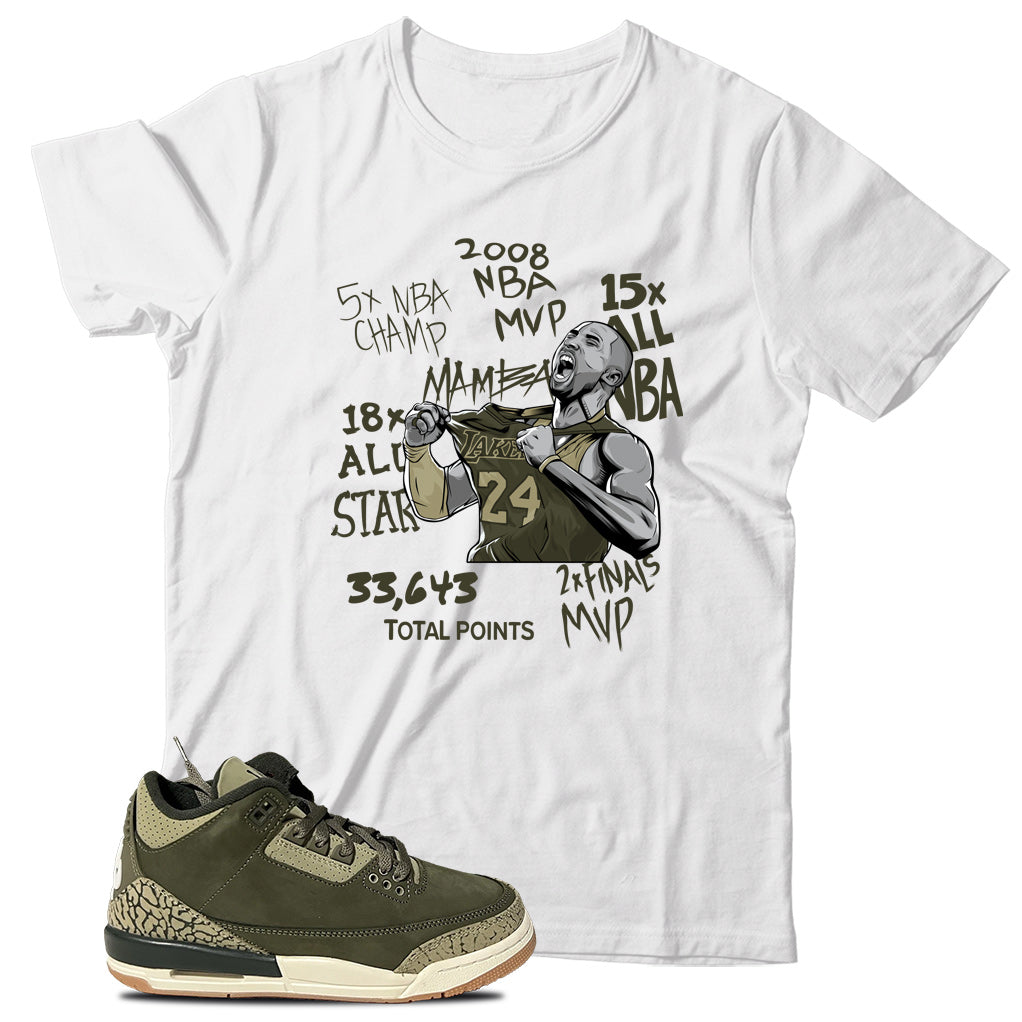 KB T-Shirt Match Jordan 3 Family Affair