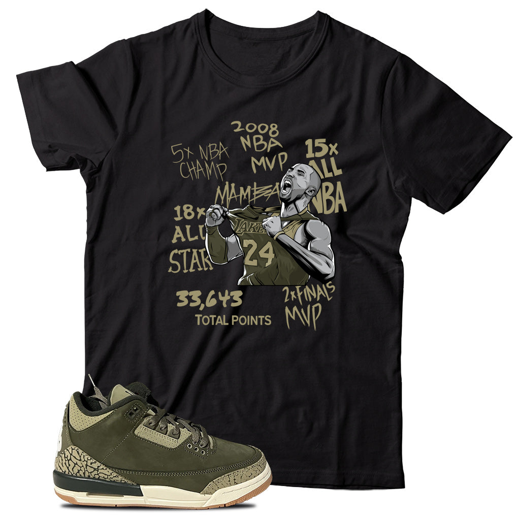 KB T-Shirt Match Jordan 3 Family Affair