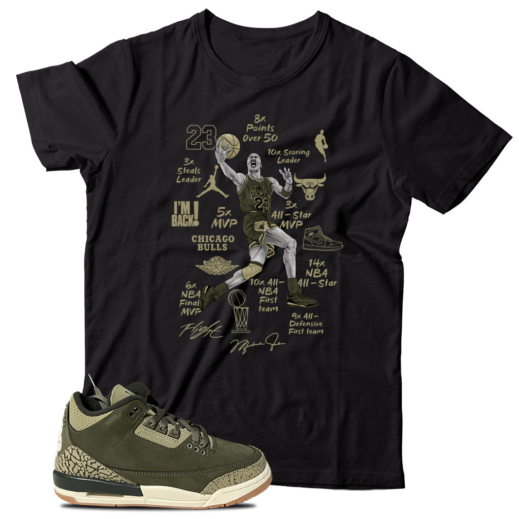 MJ(2) T-Shirt Match Jordan 3 Family Affair