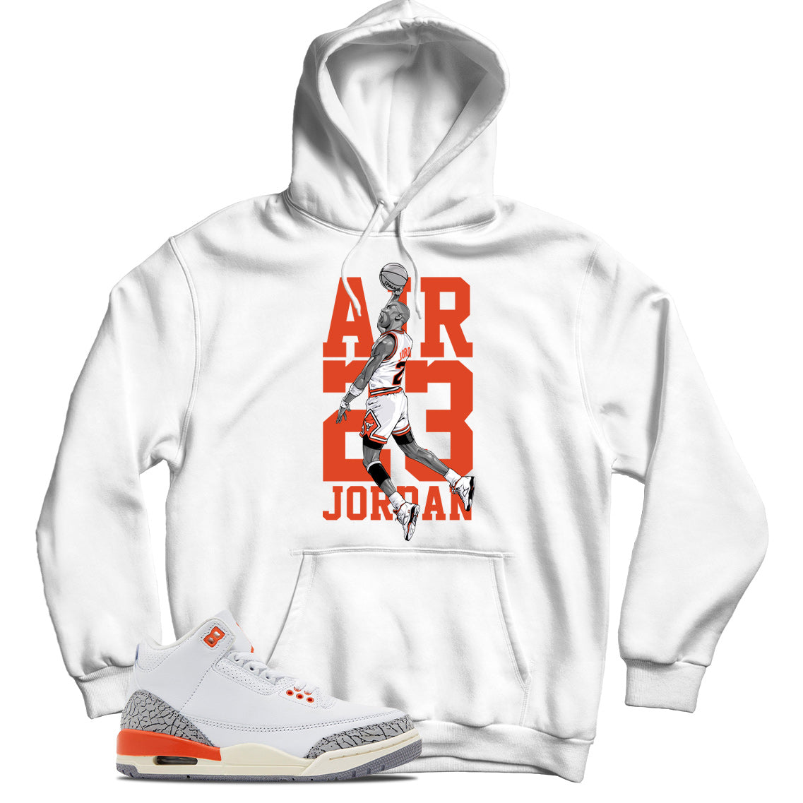 Jordan 3 Georgia Peach hoodie