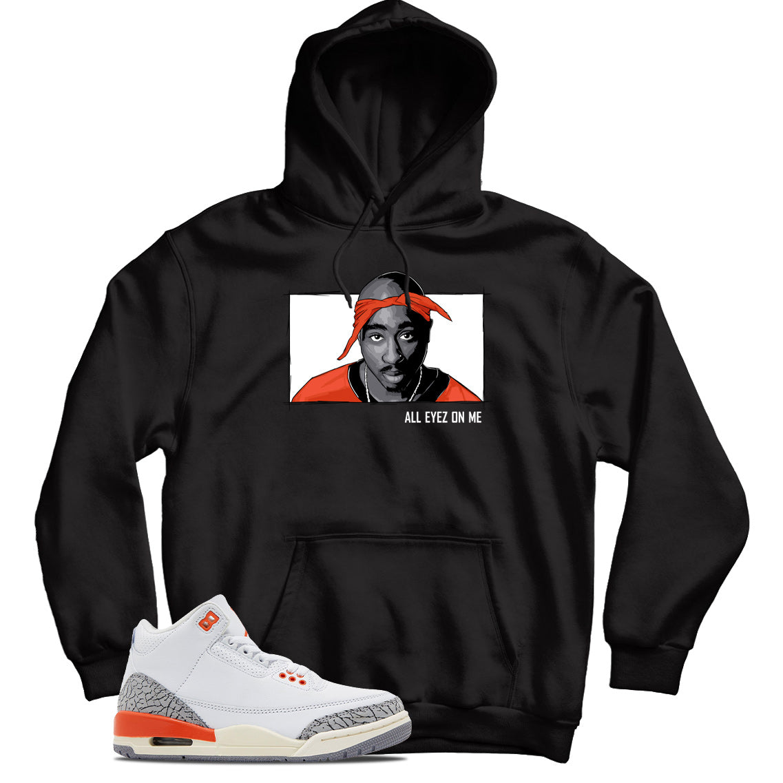 Jordan 3 Georgia Peach hoodie