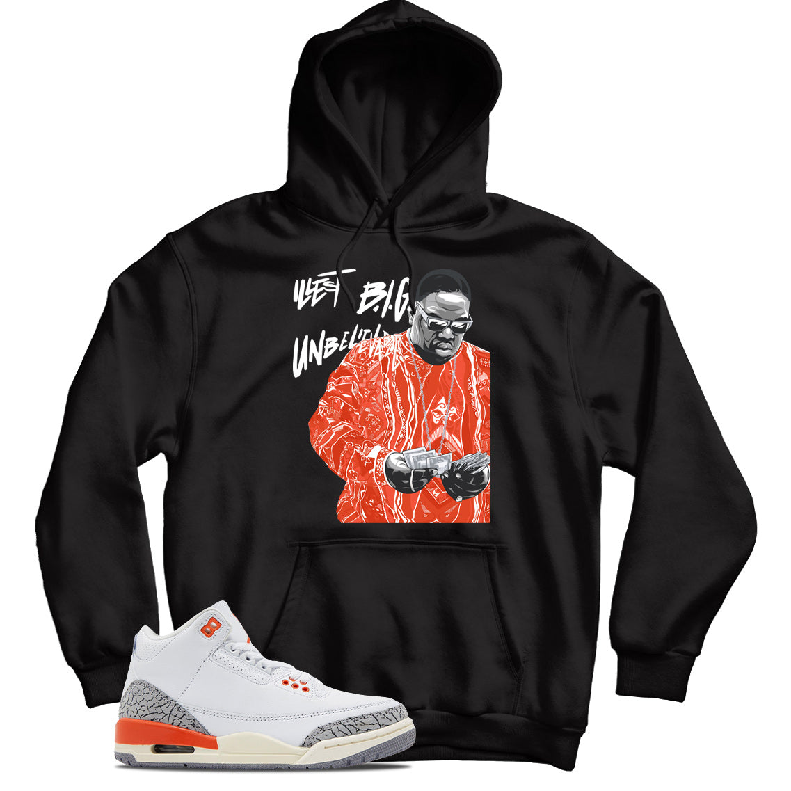 Jordan 3 Georgia Peach hoodie