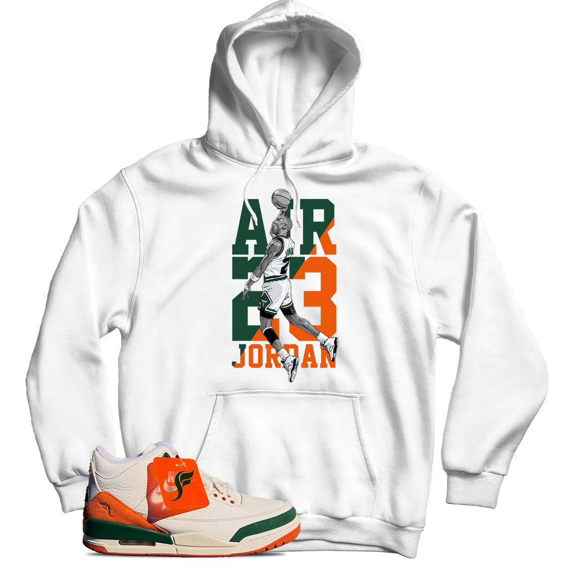 Jordan 3 SoleFly Miami hoodie