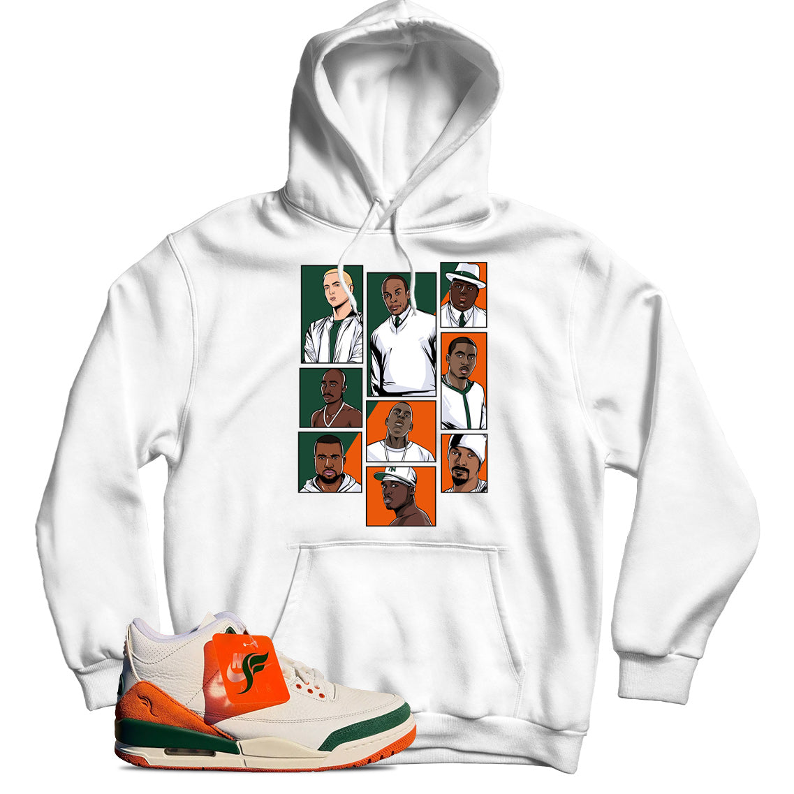 Jordan 3 SoleFly Miami hoodie