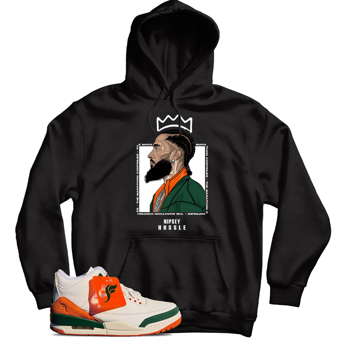 Jordan 3 SoleFly Miami hoodie