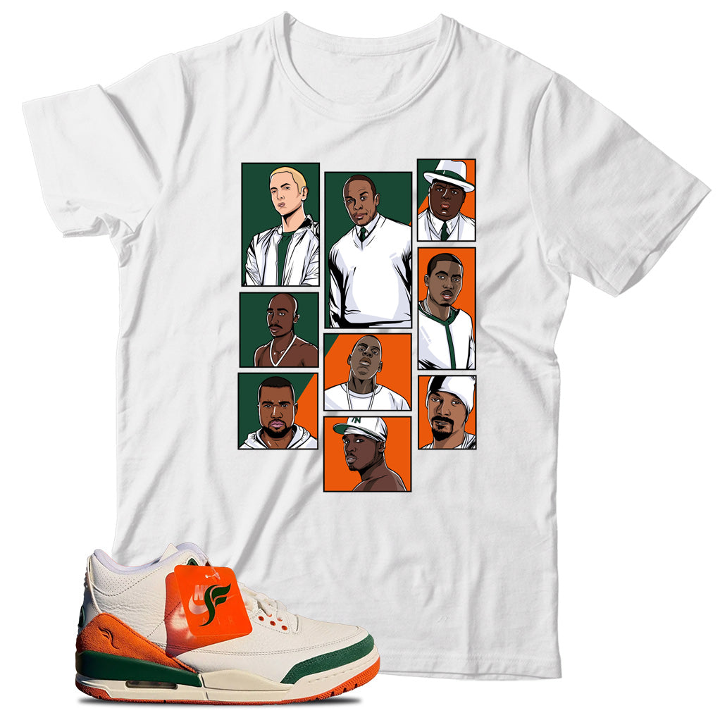 Jordan 3 SoleFly Miami shirt