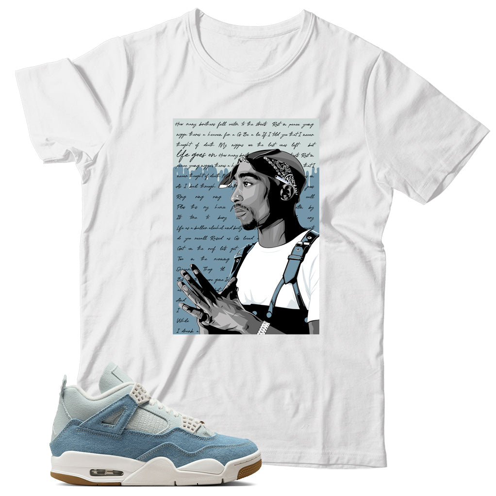 Jordan 4 Denim Worn Blue Shirt