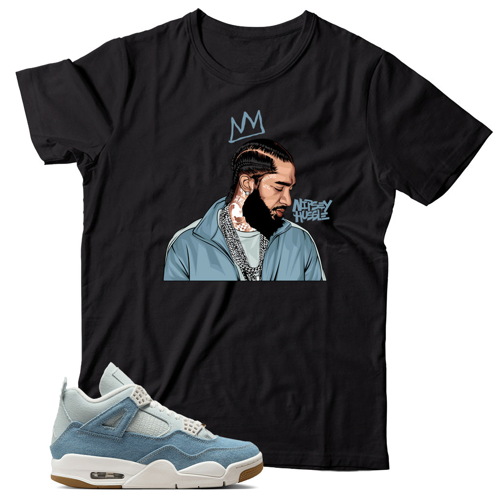 Jordan 4 Denim Worn Blue Shirt