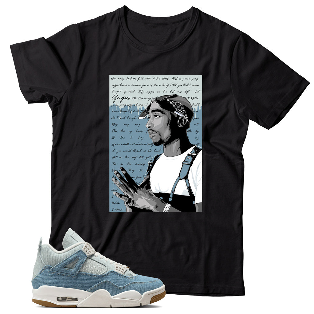 Jordan 4 Denim Worn Blue Shirt