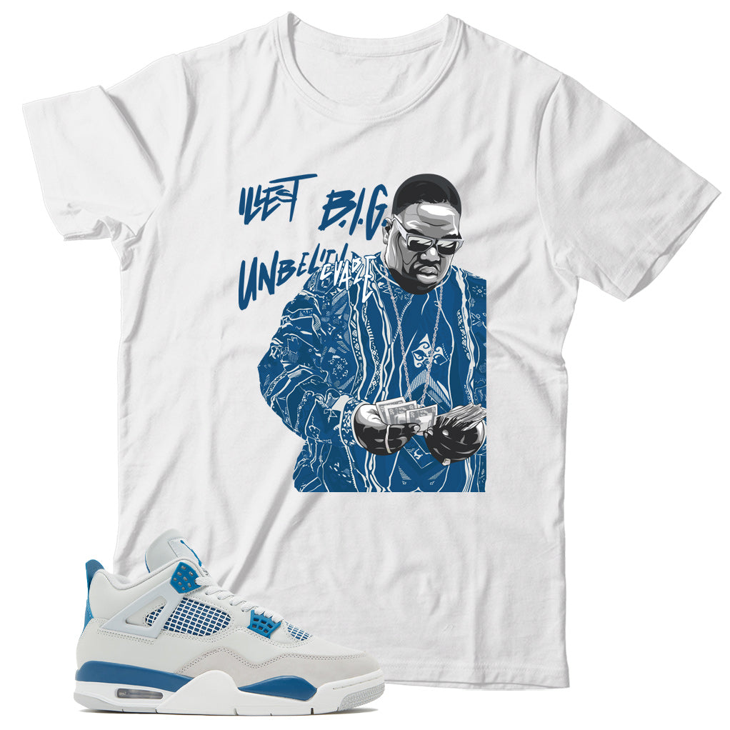 Jordan 4 Military Blue shirt