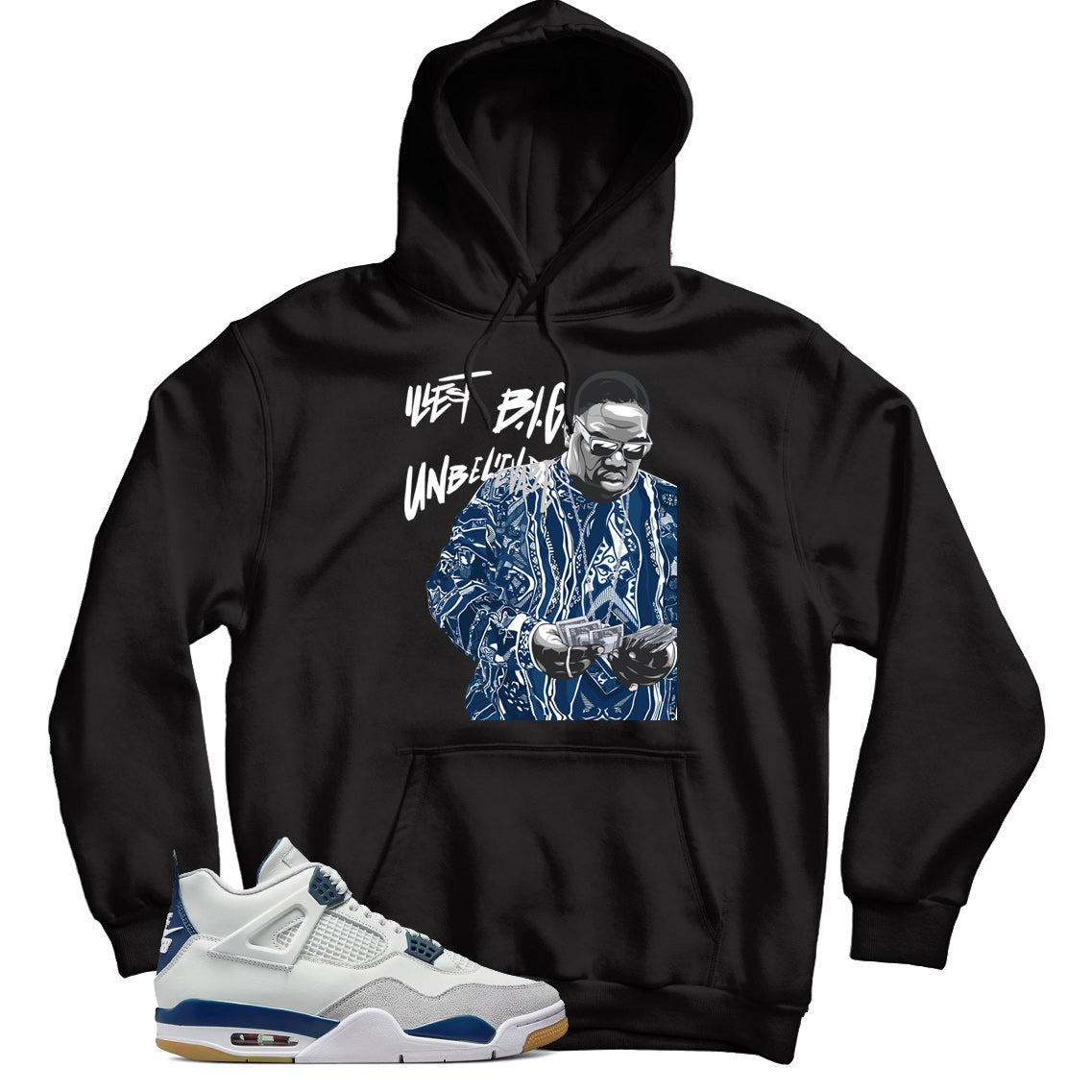Jordan 4 Navy hoodie