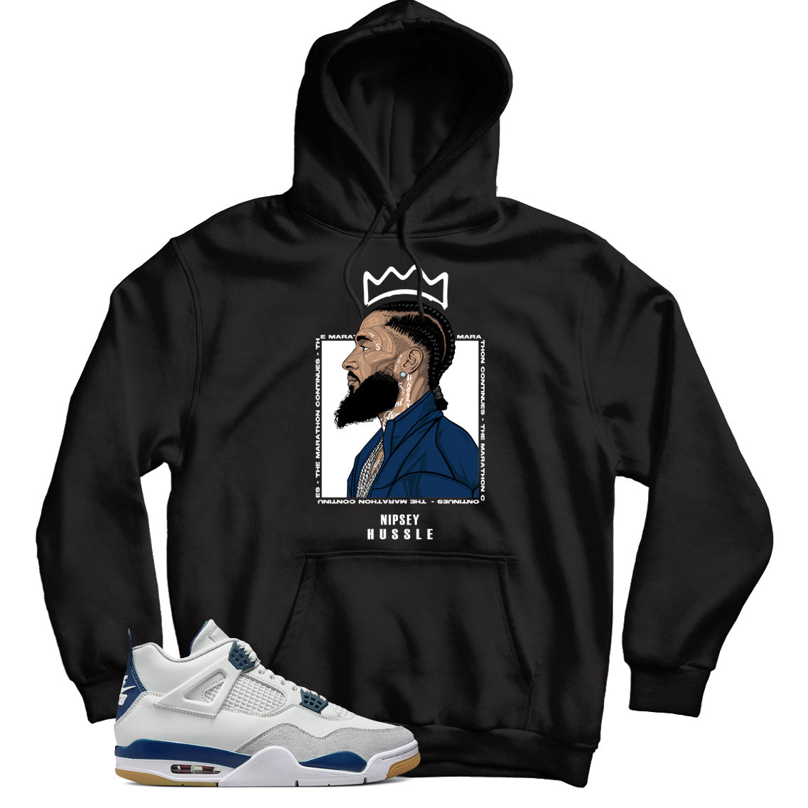 Jordan 4 Navy hoodie