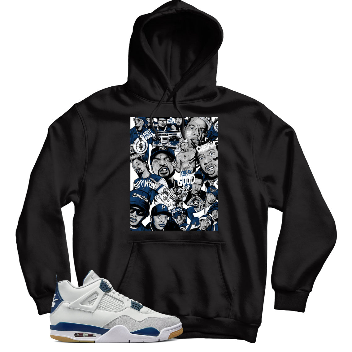Jordan 4 Navy hoodie