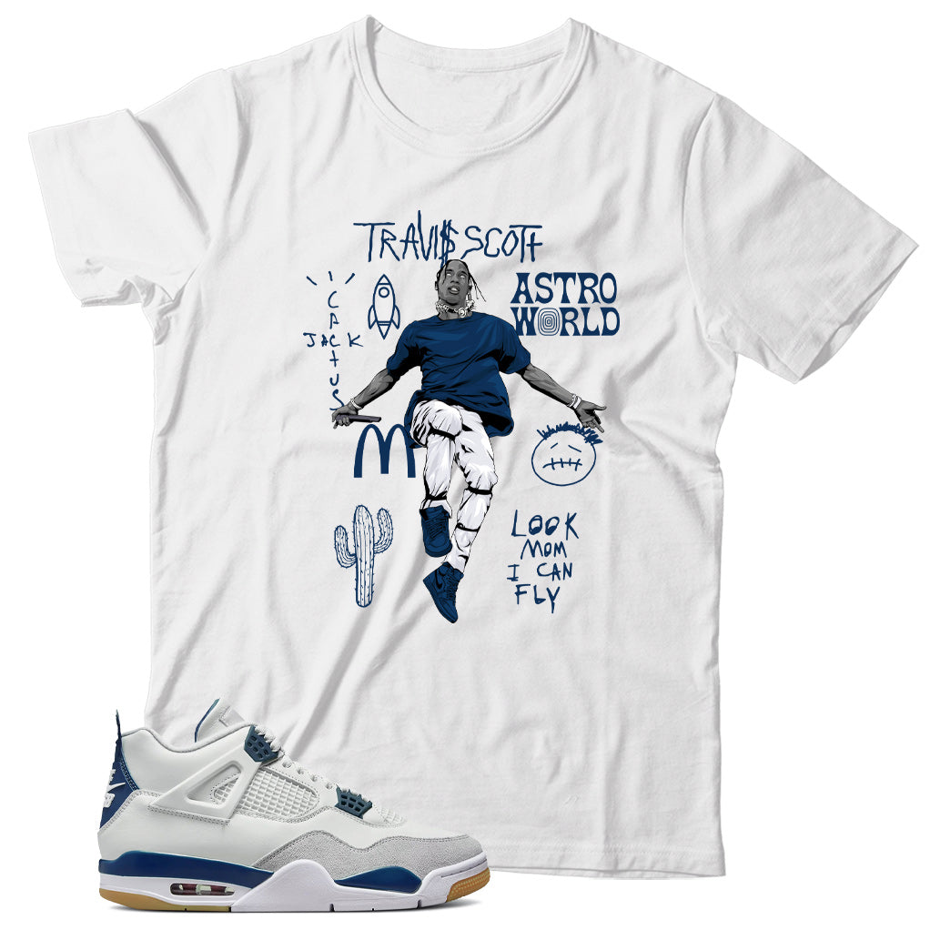 Jordan 4 Navy shirt