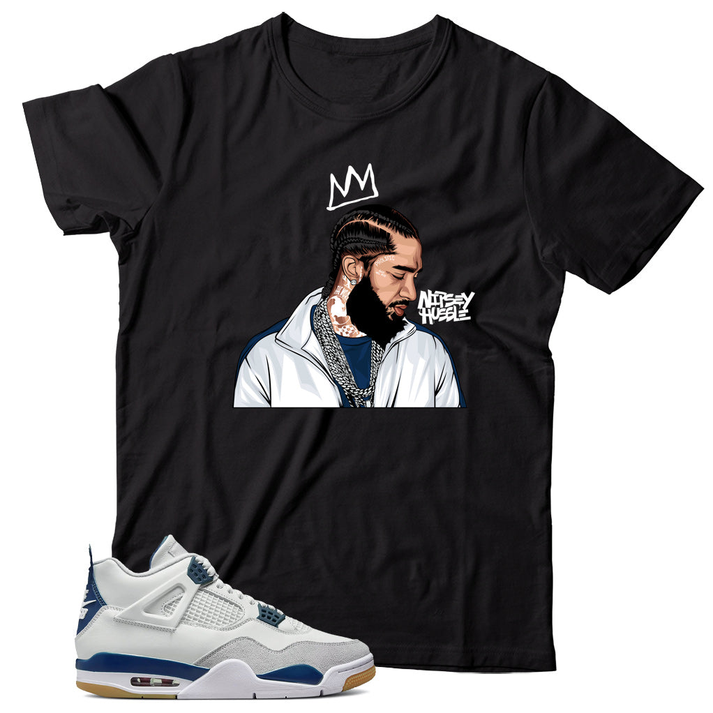 Jordan 4 Navy shirt