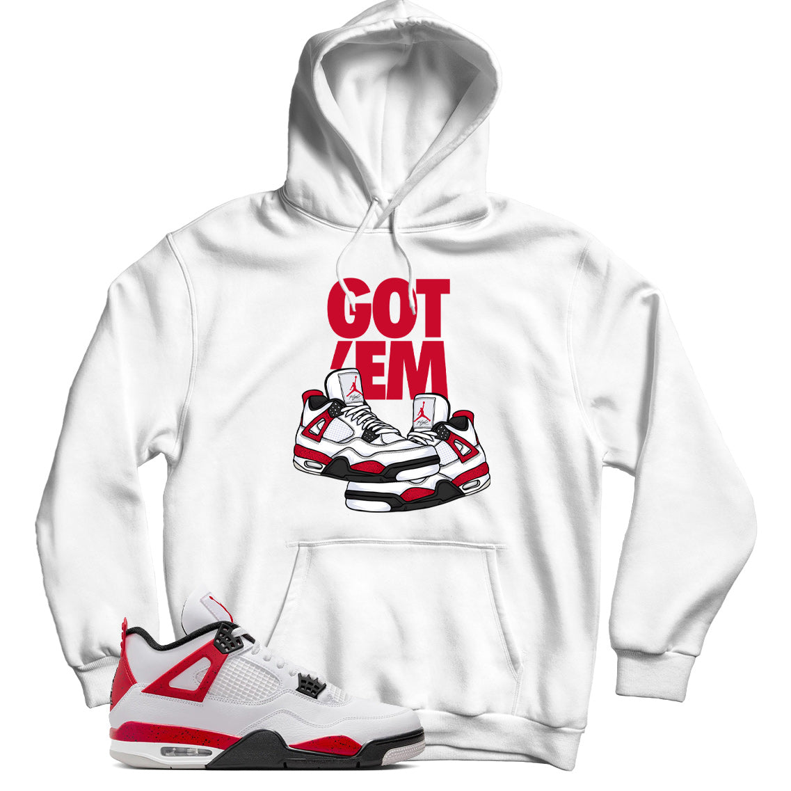 Biggie Hoodie Match Jordan 4 White Cement main image 0