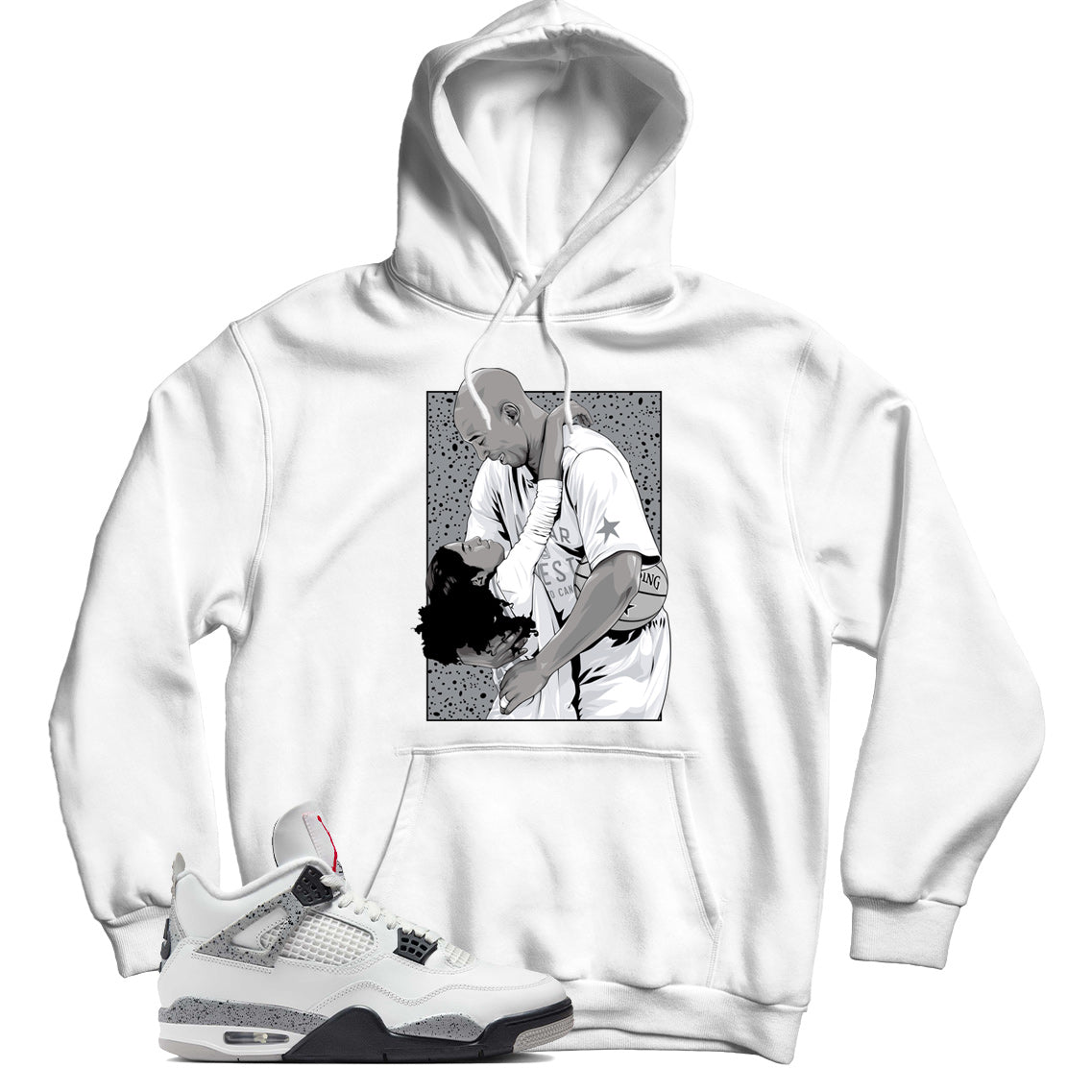 Jordan 4 White Cement hoodie