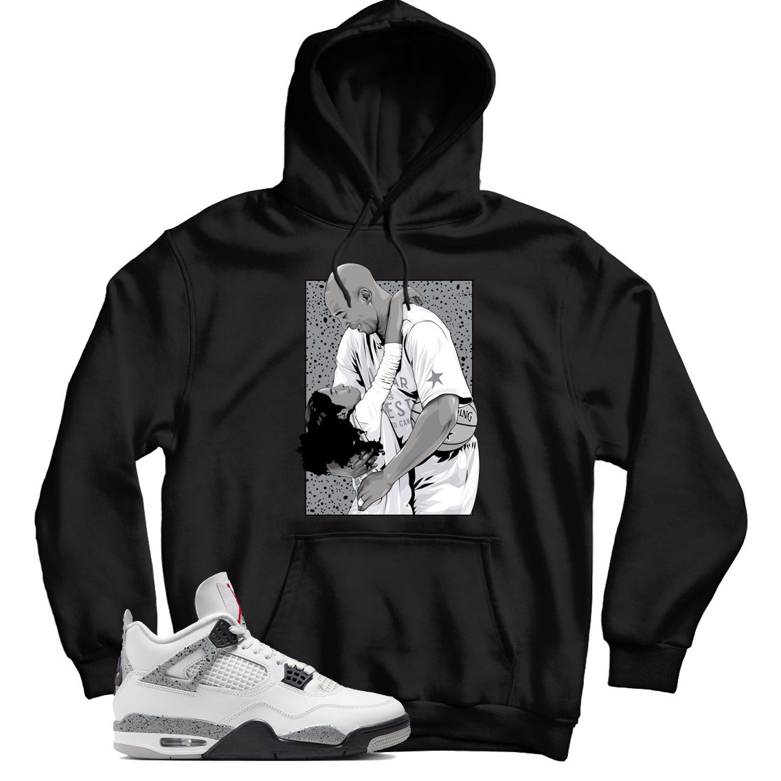 Jordan 4 White Cement hoodie