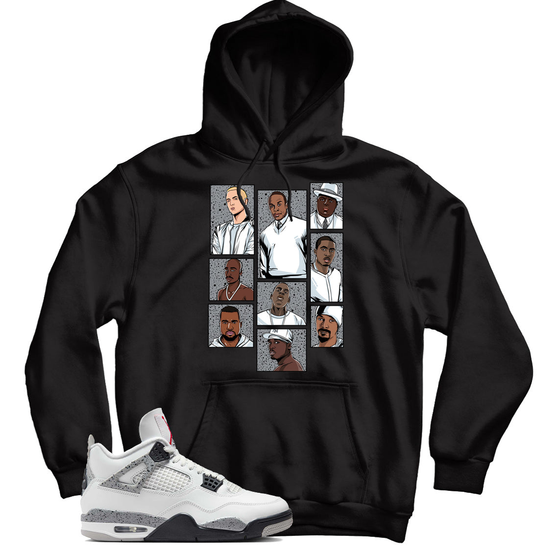 Jordan 4 White Cement hoodie