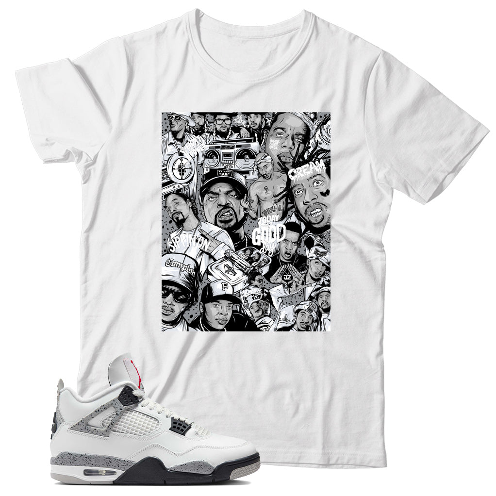 Jordan 4 White Cement shirt