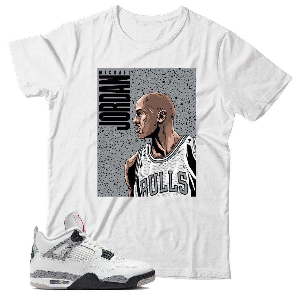 Jordan 4 White Cement shirt