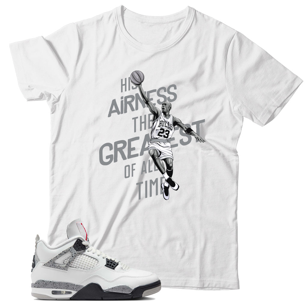 Jordan 4 White Cement shirt