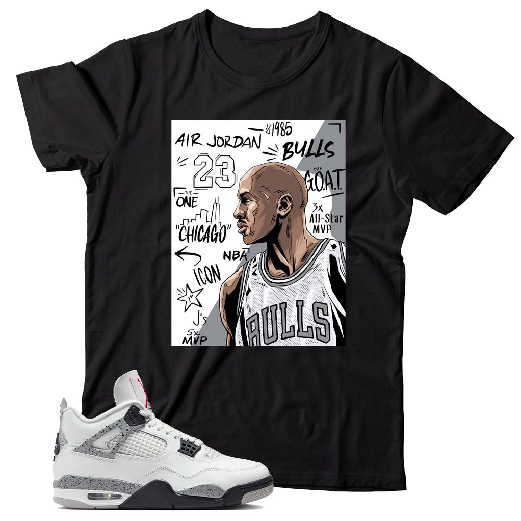 Jordan 4 White Cement shirt