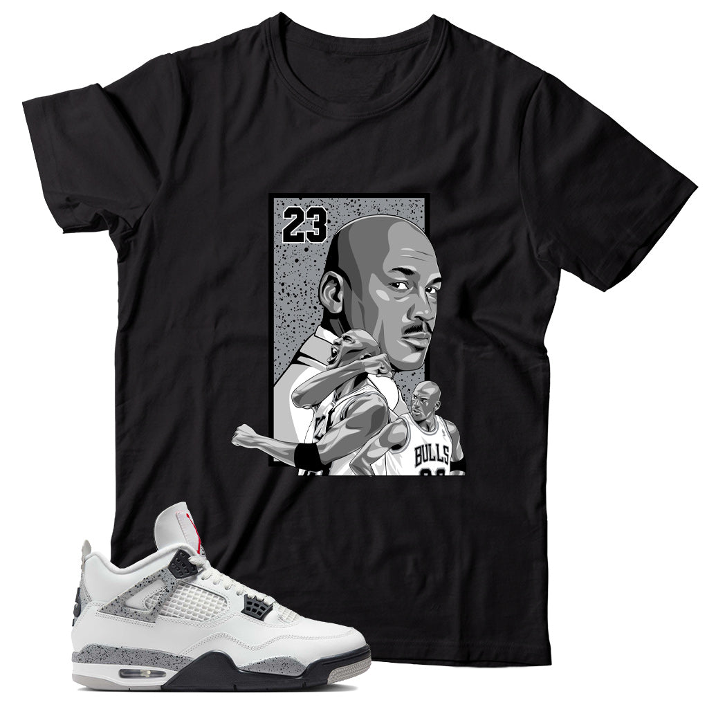 Jordan 4 White Cement shirt
