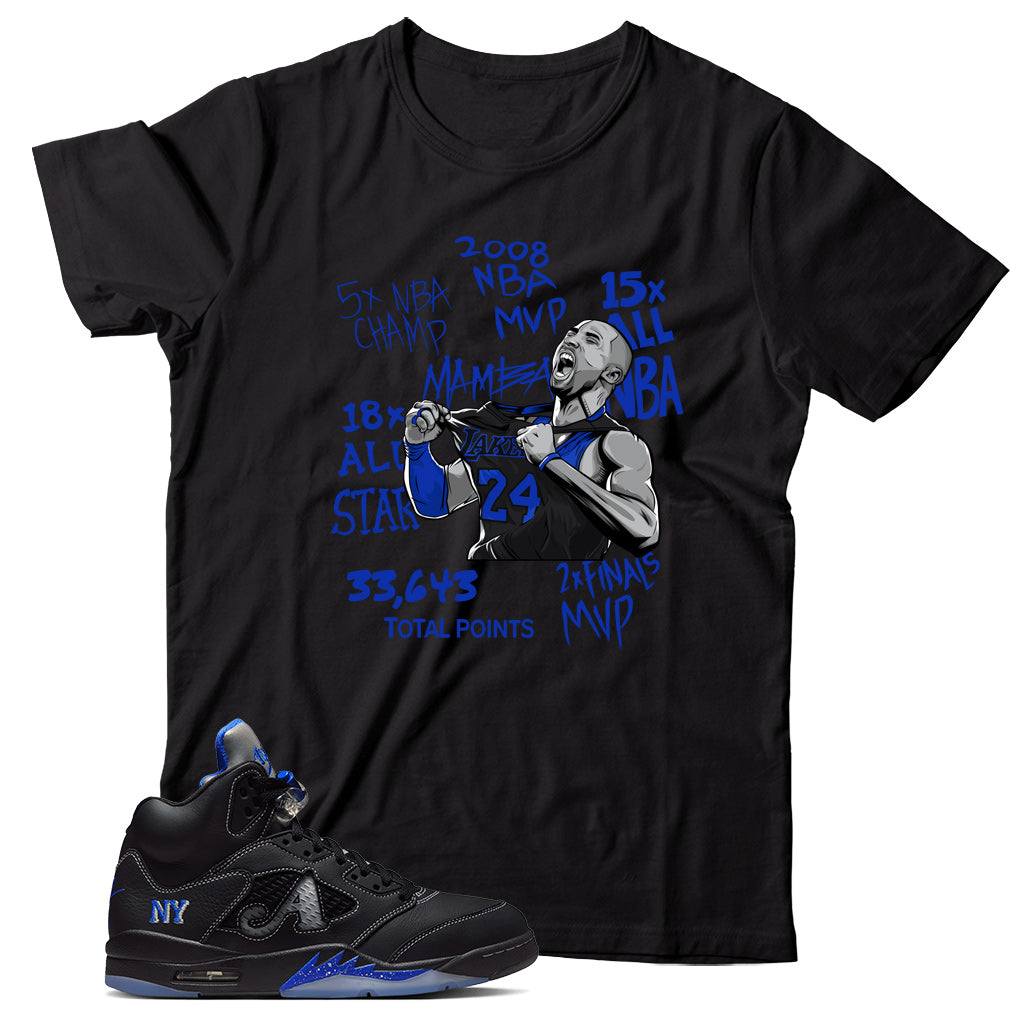 Shirt Match Jordan 5 Awake NY Black