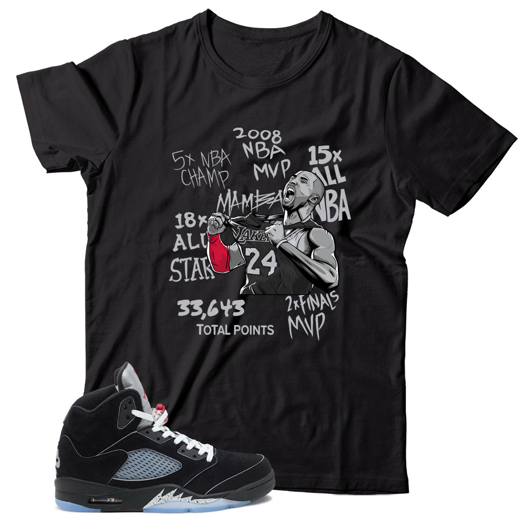 Jordan 5 Black Metallic Reimagined shirt