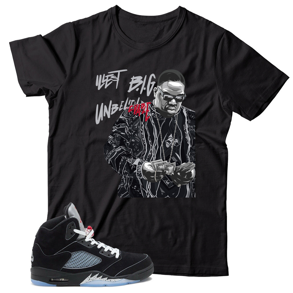 Jordan 5 Black Metallic Reimagined shirt