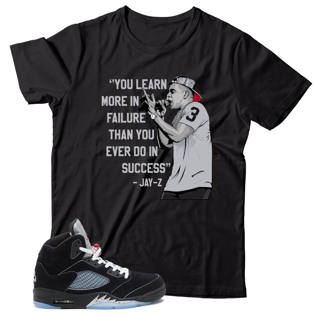 Jordan 5 Black Metallic Reimagined shirt