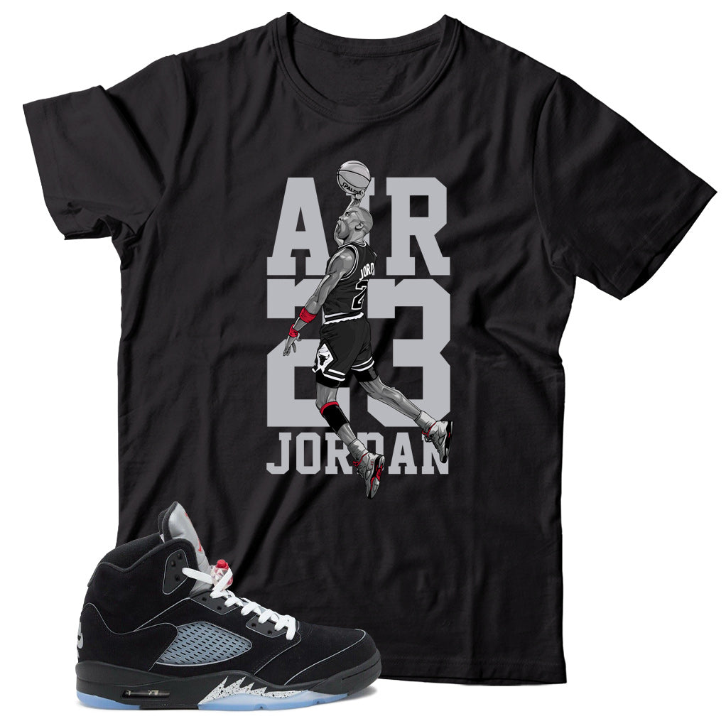 Jordan 5 Black Metallic Reimagined shirt