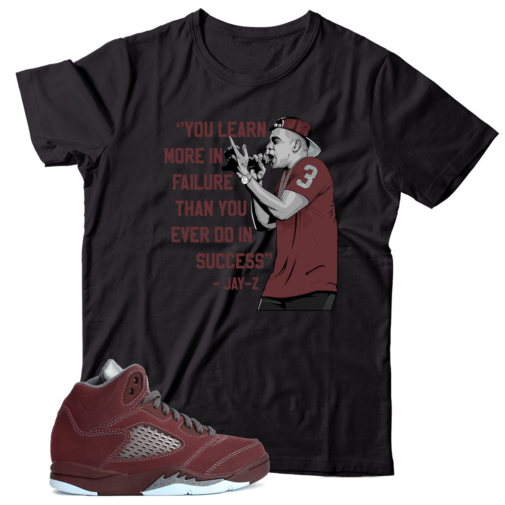 Jordan 5 Burgundy shirt