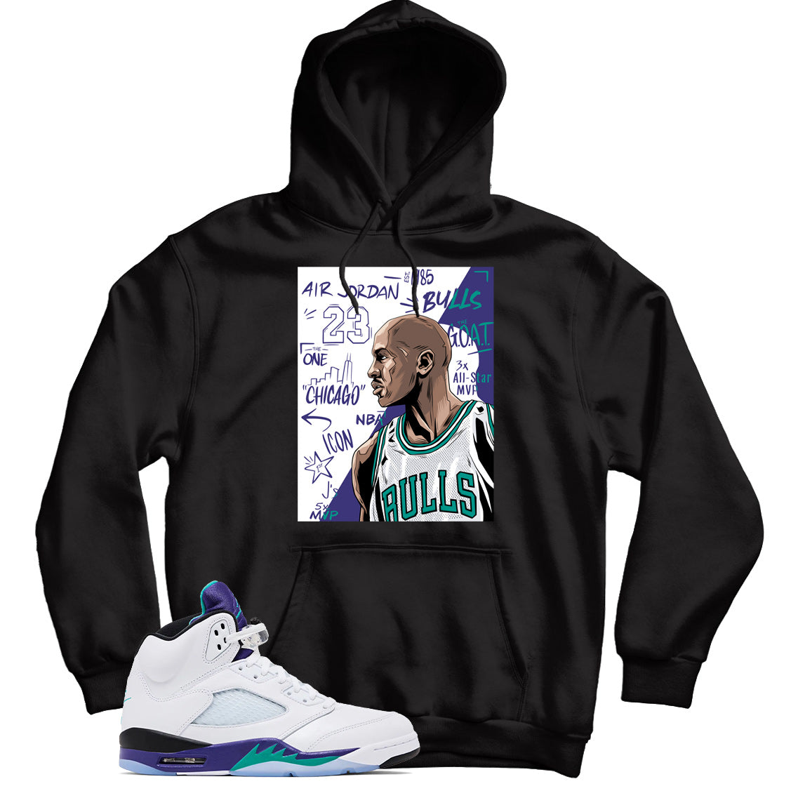 Jordan 5 Grape Hoodie