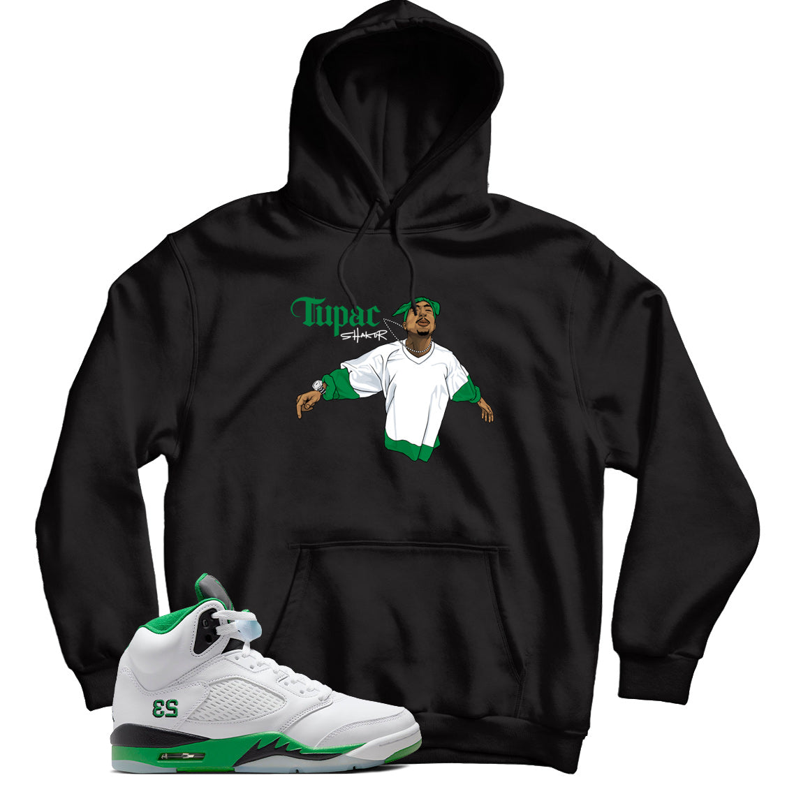Hoodie Match Jordan 5 Lucky Green