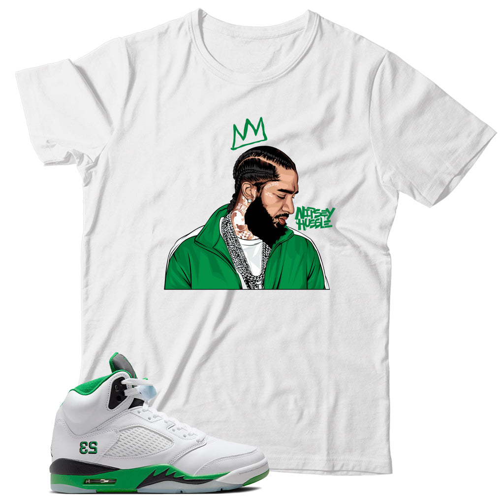 Jordan 5 Lucky Green shirt